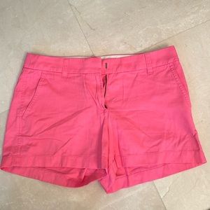 J crew pink shorts